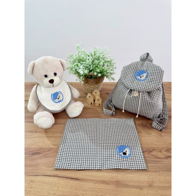 Set Asilo - Zaino tovaglietta e bavaglino