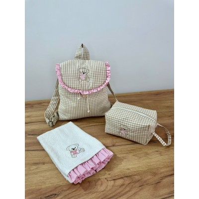 Set Asilo - Zaino beauty e asciugamano