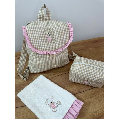 Set Asilo - Zaino beauty e asciugamano